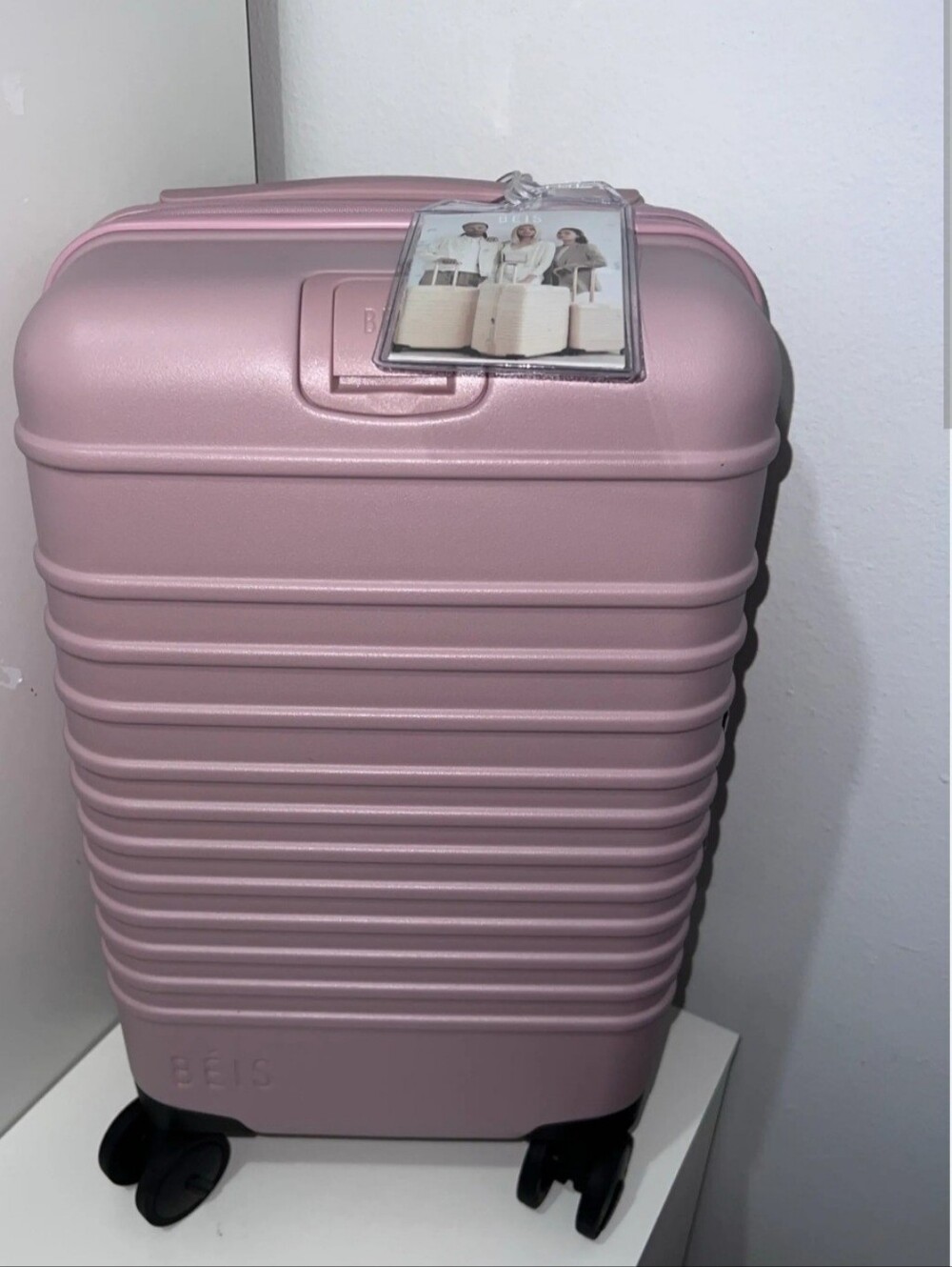 BEIS Small Carry-On Roller Atlas Pink NWOT - Picture 3 of 15